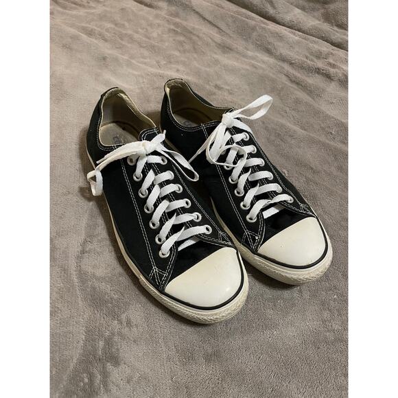 Converse Chuck Taylor Black SZ 10 Men 12 Women Low Top Tie New Strings - Picture 3 of 6